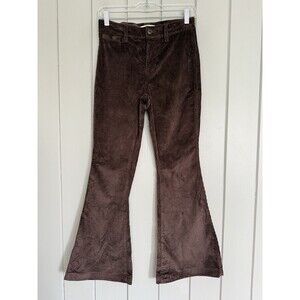 Madewell The Perfect Vintage Flare Pant Chocolate Brown Corduroy Petite 25